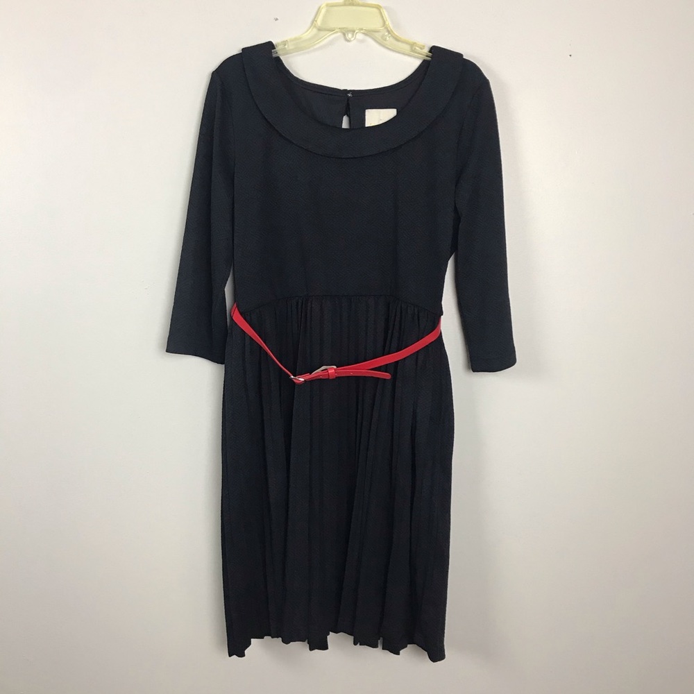ModCloth Accordion Pleat 3/4 Sleeve Dress